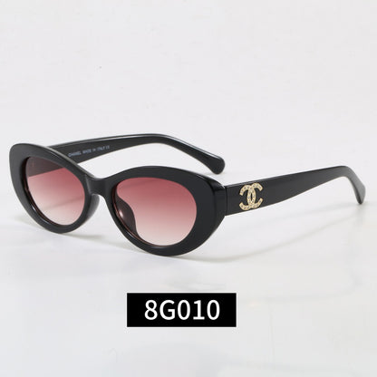 6-color oval exquisite sunglasses 8G010