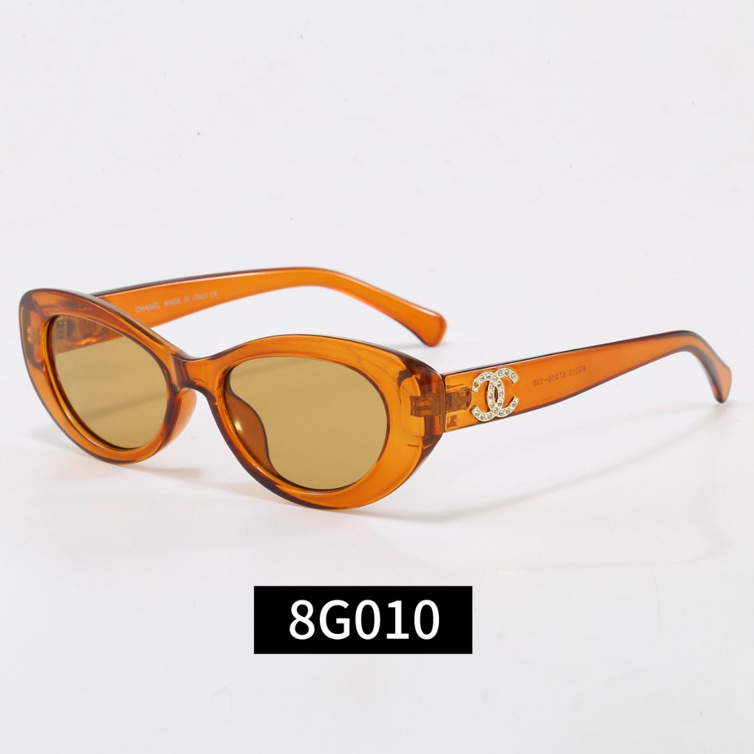6-color oval exquisite sunglasses 8G010