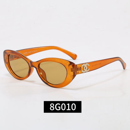 6-color oval exquisite sunglasses 8G010