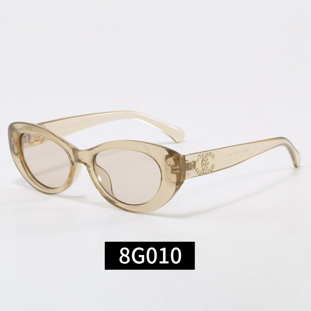 6-color oval exquisite sunglasses 8G010