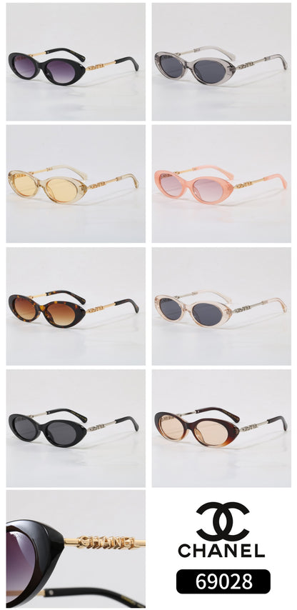 8-color oval premium sunglasses 69028