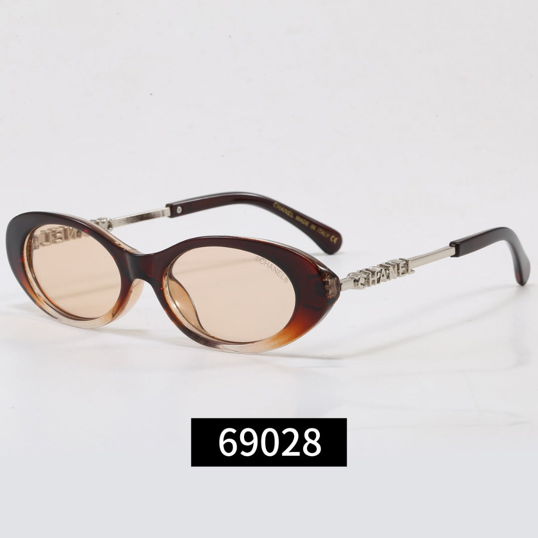 8-color oval premium sunglasses 69028