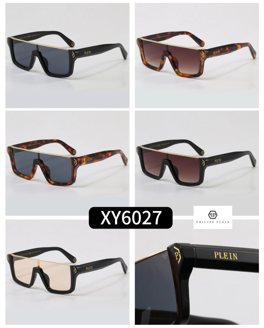 Five-color aviation-style premium sunglasses with different frames XY6027