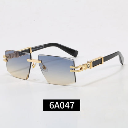 6-color square premium sunglasses 6A047