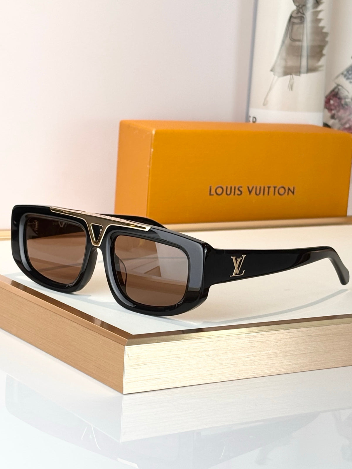 High-quality 7-color stylish square sunglasses
