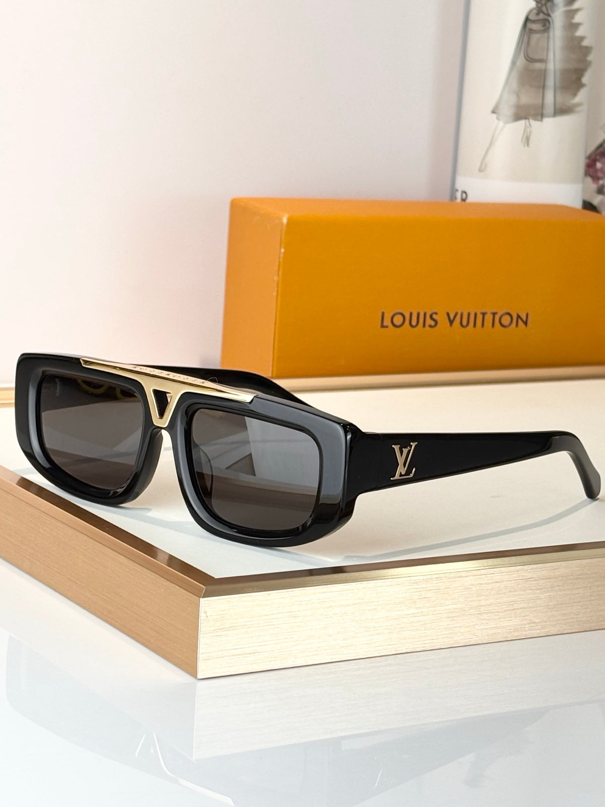 High-quality 7-color stylish square sunglasses