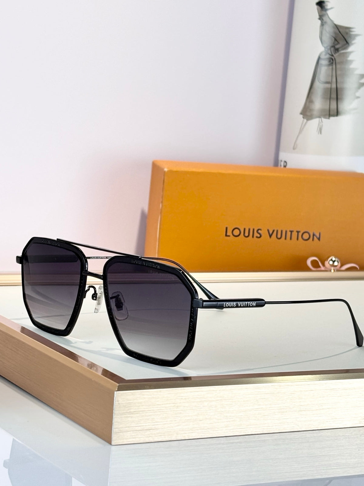 High-quality 8-color stylish square sunglasses