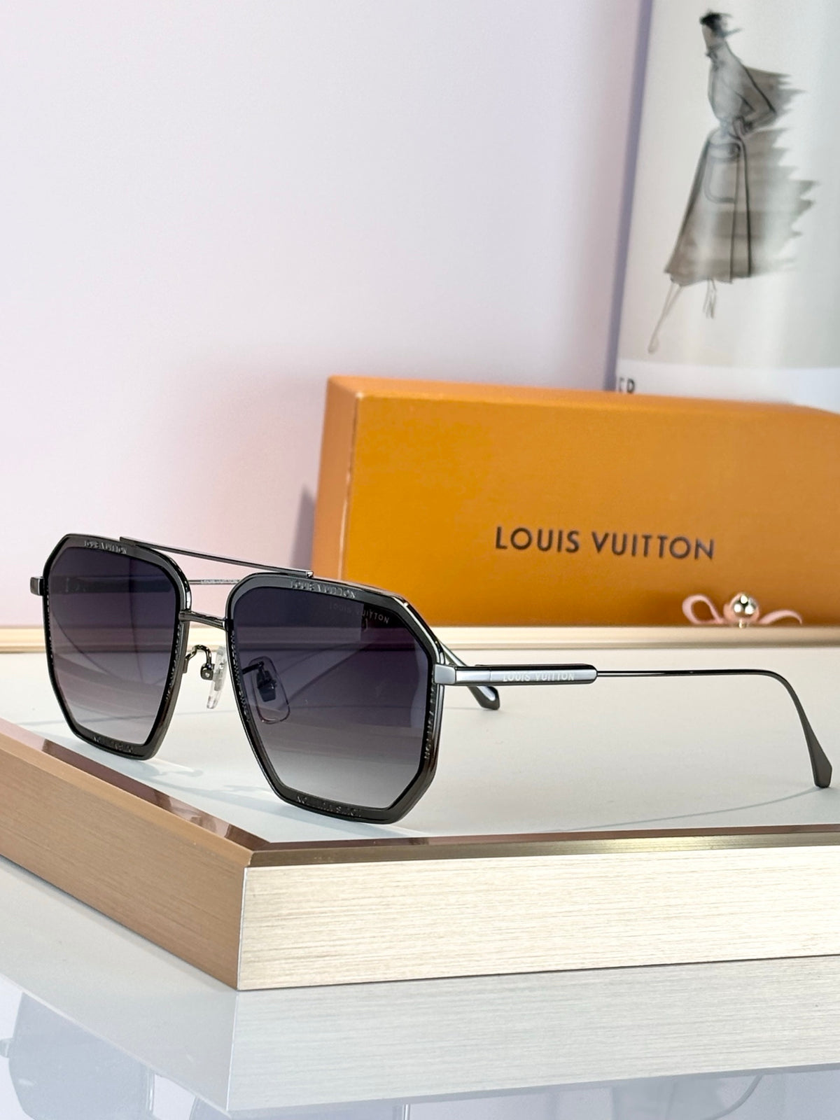 High-quality 8-color stylish square sunglasses