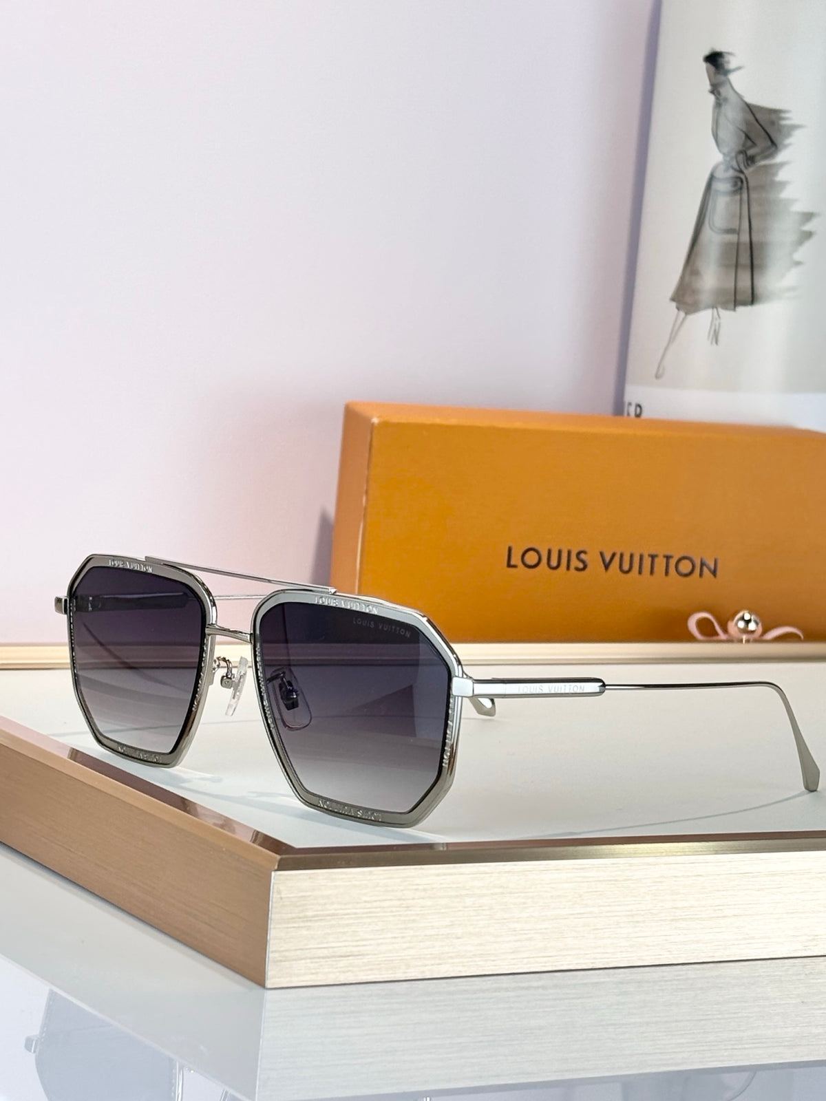 High-quality 8-color stylish square sunglasses