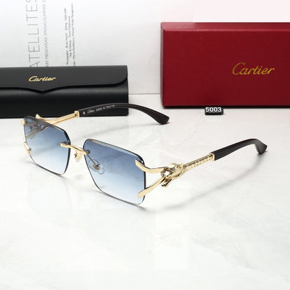 5 Colors Cool Fashion Diamond-cut Framed Sunglasses 5003