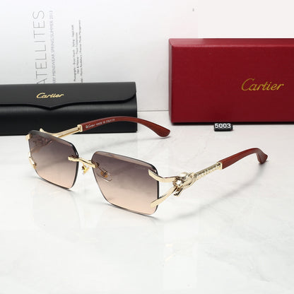 5 Colors Cool Fashion Diamond-cut Framed Sunglasses 5003