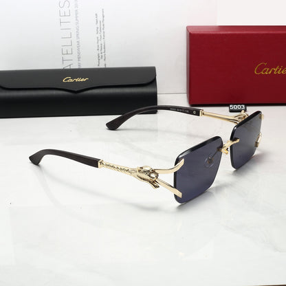 5 Colors Cool Fashion Diamond-cut Framed Sunglasses 5003