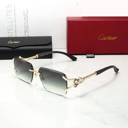 5 Colors Cool Fashion Diamond-cut Framed Sunglasses 5003