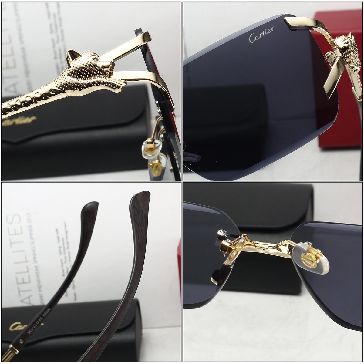 5 Colors Cool Fashion Diamond-cut Framed Sunglasses 5003