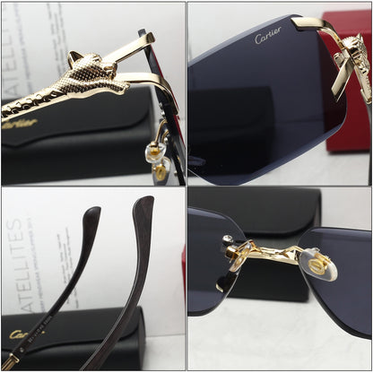 5 Colors Cool Fashion Diamond-cut Framed Sunglasses 5003