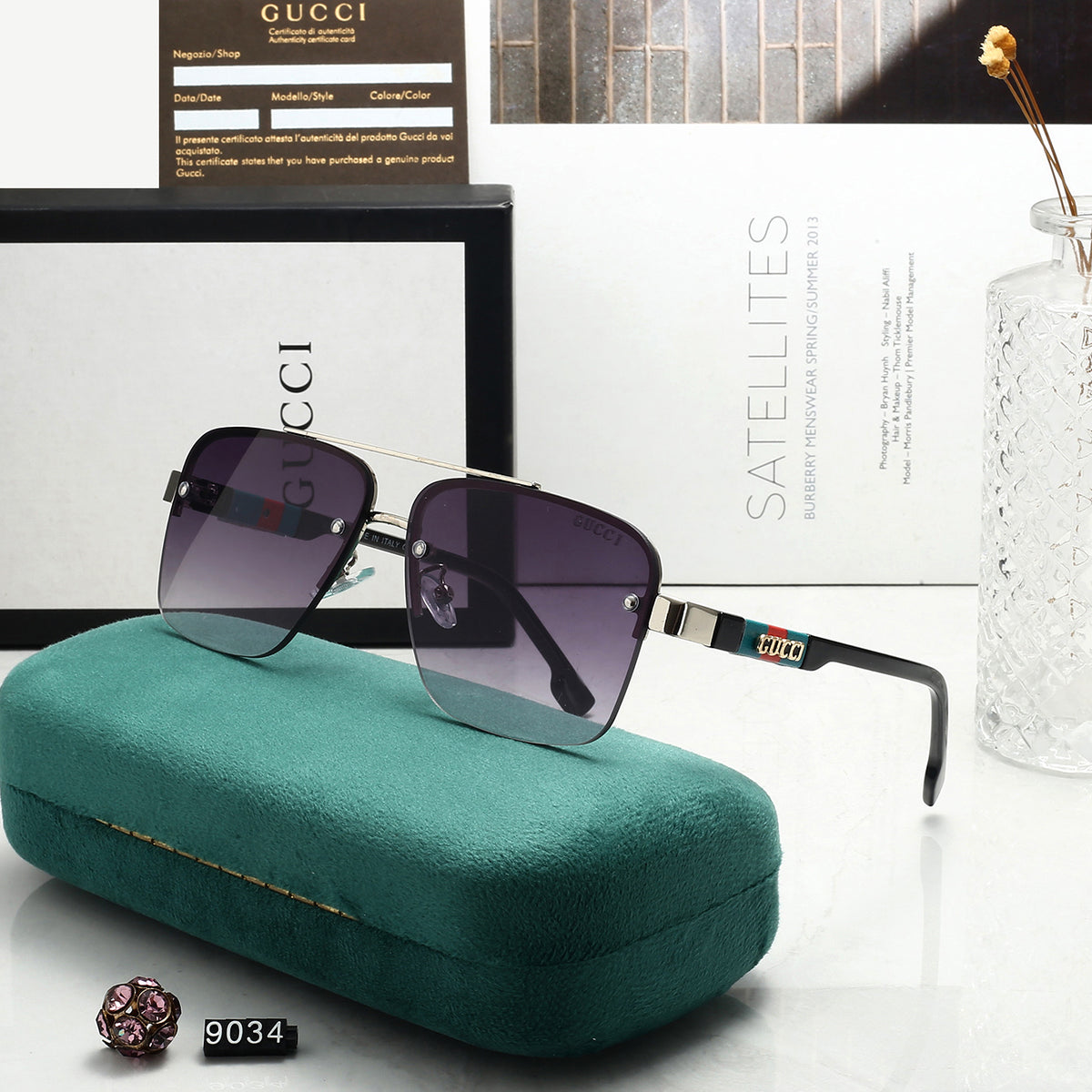 4 Colors Fashion Sunglasses 9034