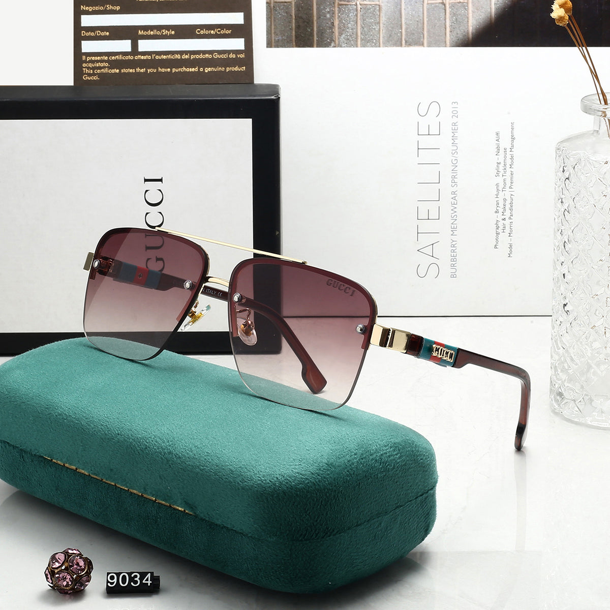 4 Colors Fashion Sunglasses 9034
