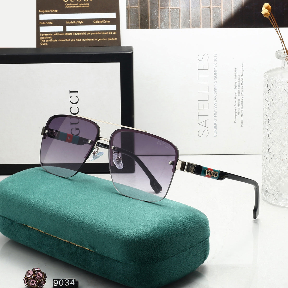 4 Colors Fashion Sunglasses 9034
