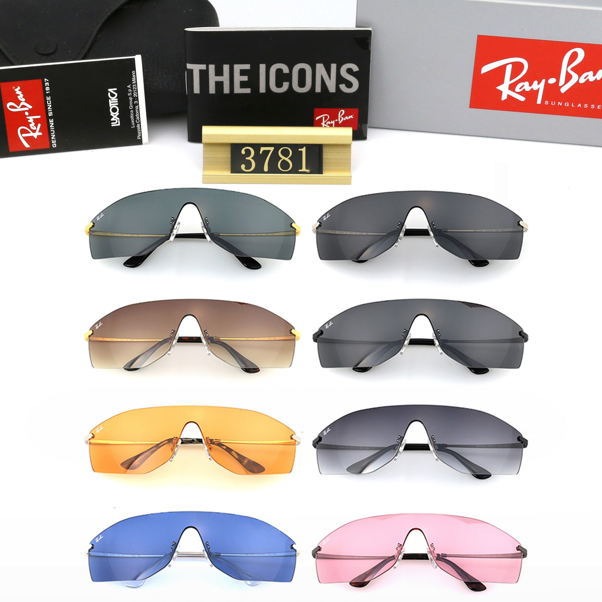 6 Colors Fashion Sunglasses 3781
