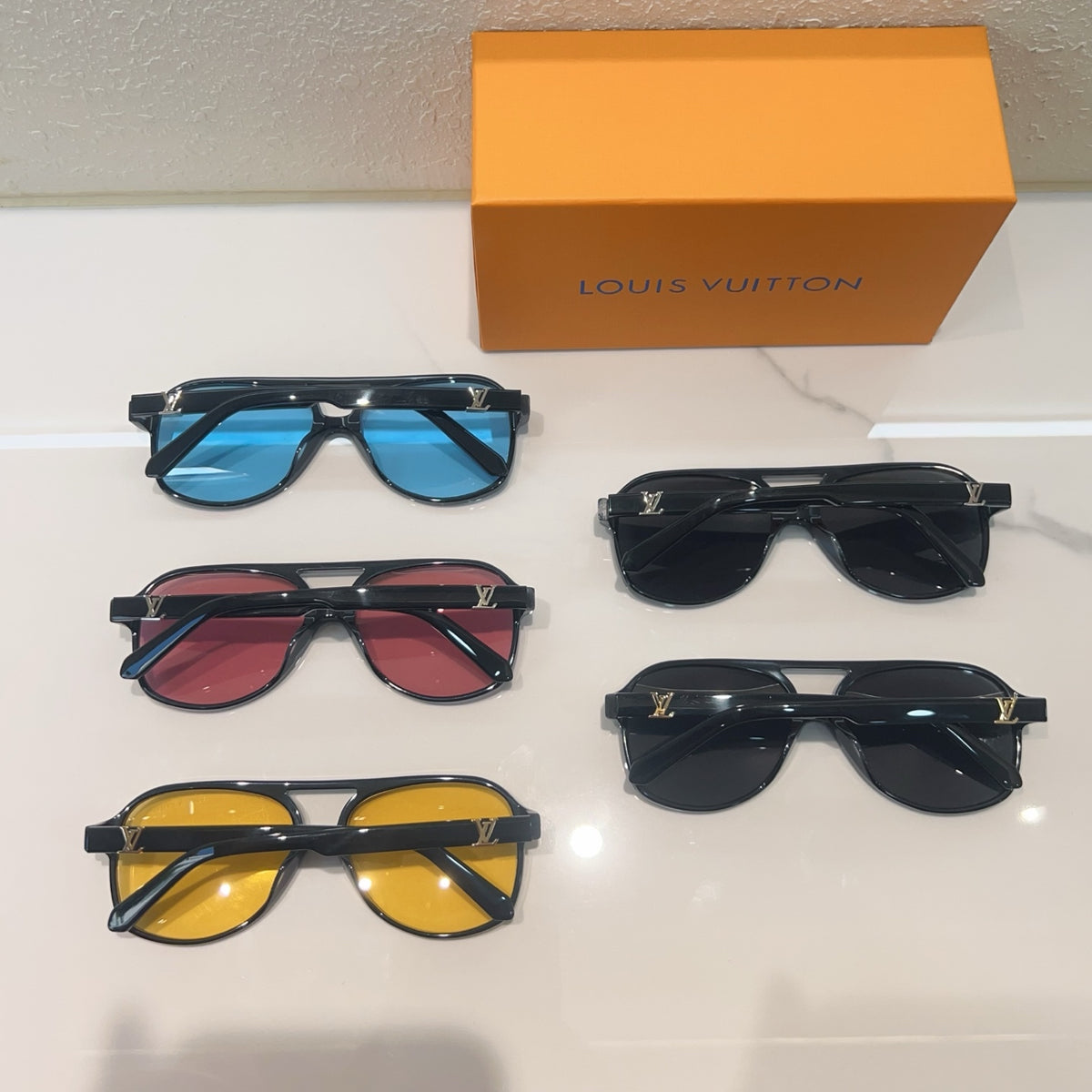 High-quality 5-color stylish square sunglasses