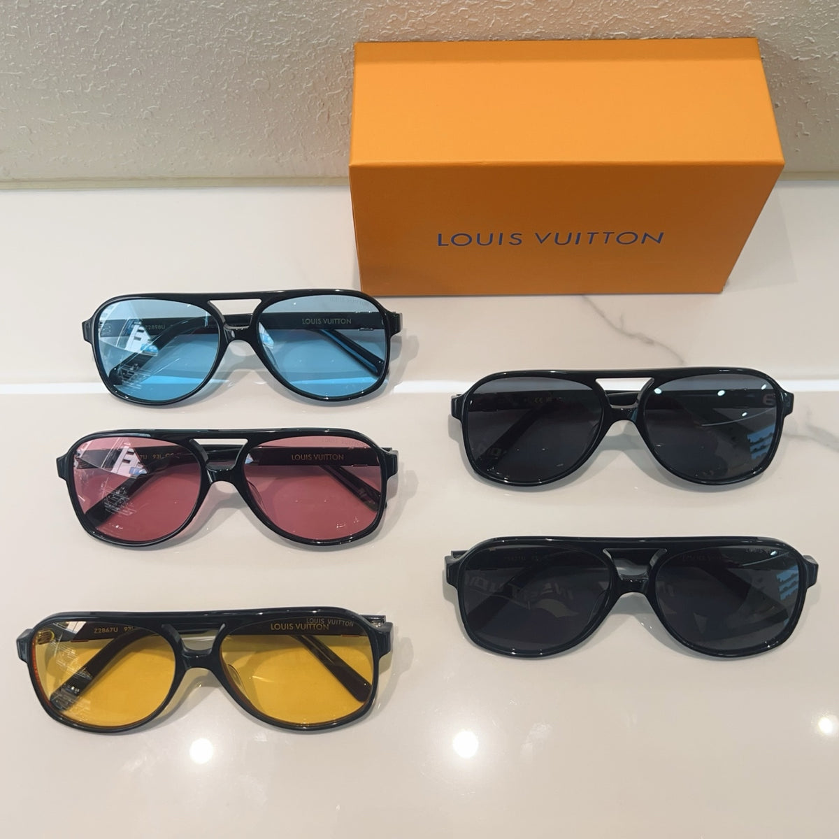 High-quality 5-color stylish square sunglasses