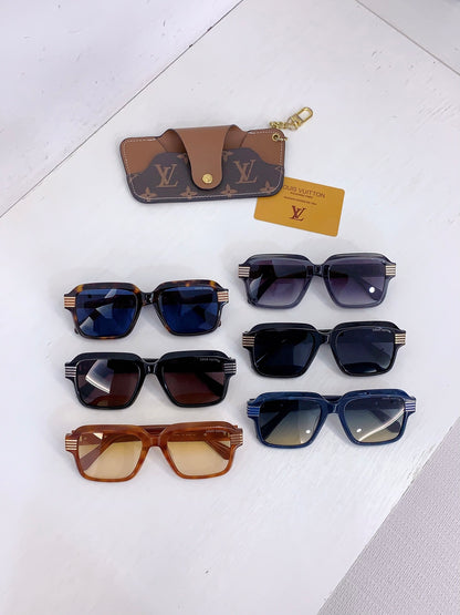 High-quality 6-color stylish square sunglasses