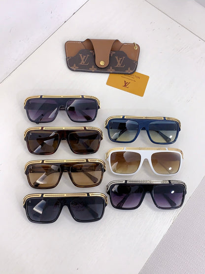 High-quality 7-color stylish square sunglasses