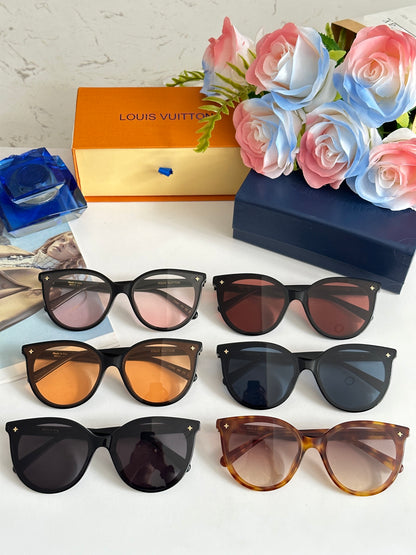 High-quality 6-color stylish round sunglasses
