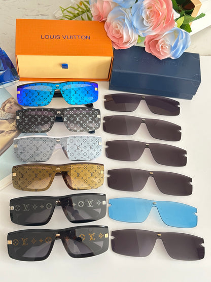 High-quality 6-color stylish square sunglasses