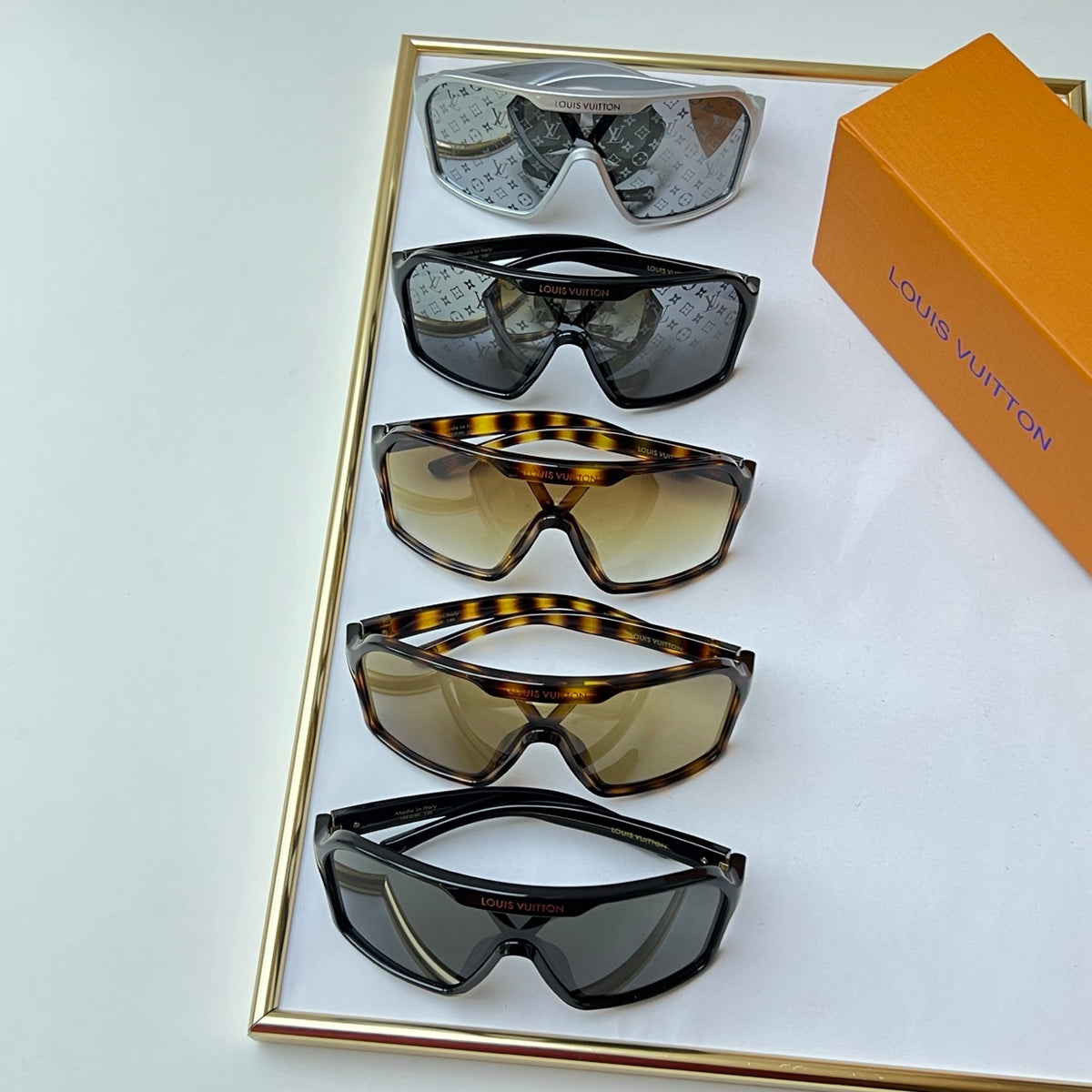 High-quality 5-color stylish square sunglasses