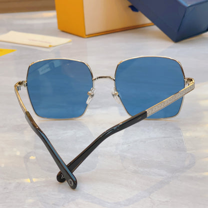 High-quality 6-color stylish square sunglasses
