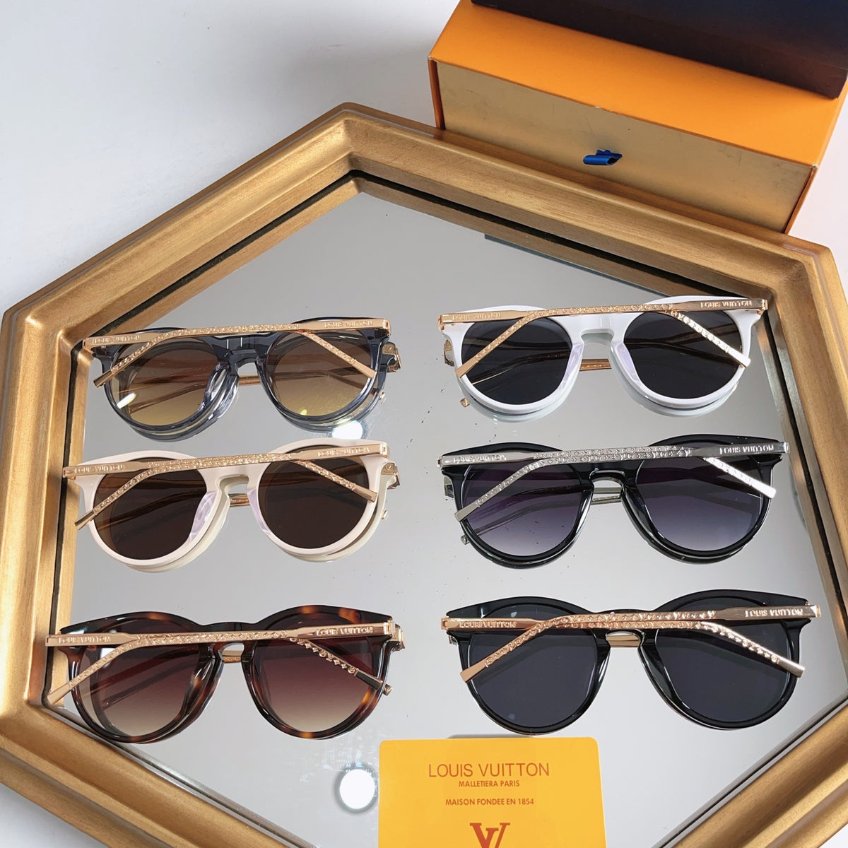 High-quality 6-color stylish round sunglasses