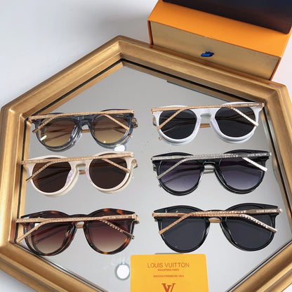 High-quality 6-color stylish round sunglasses