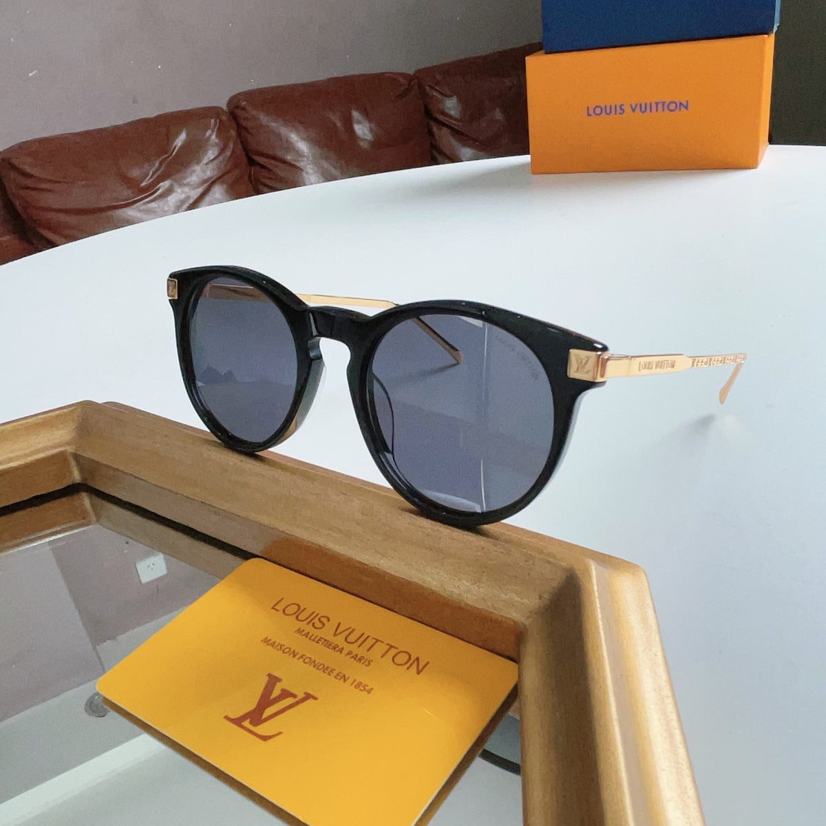 High-quality 6-color stylish round sunglasses
