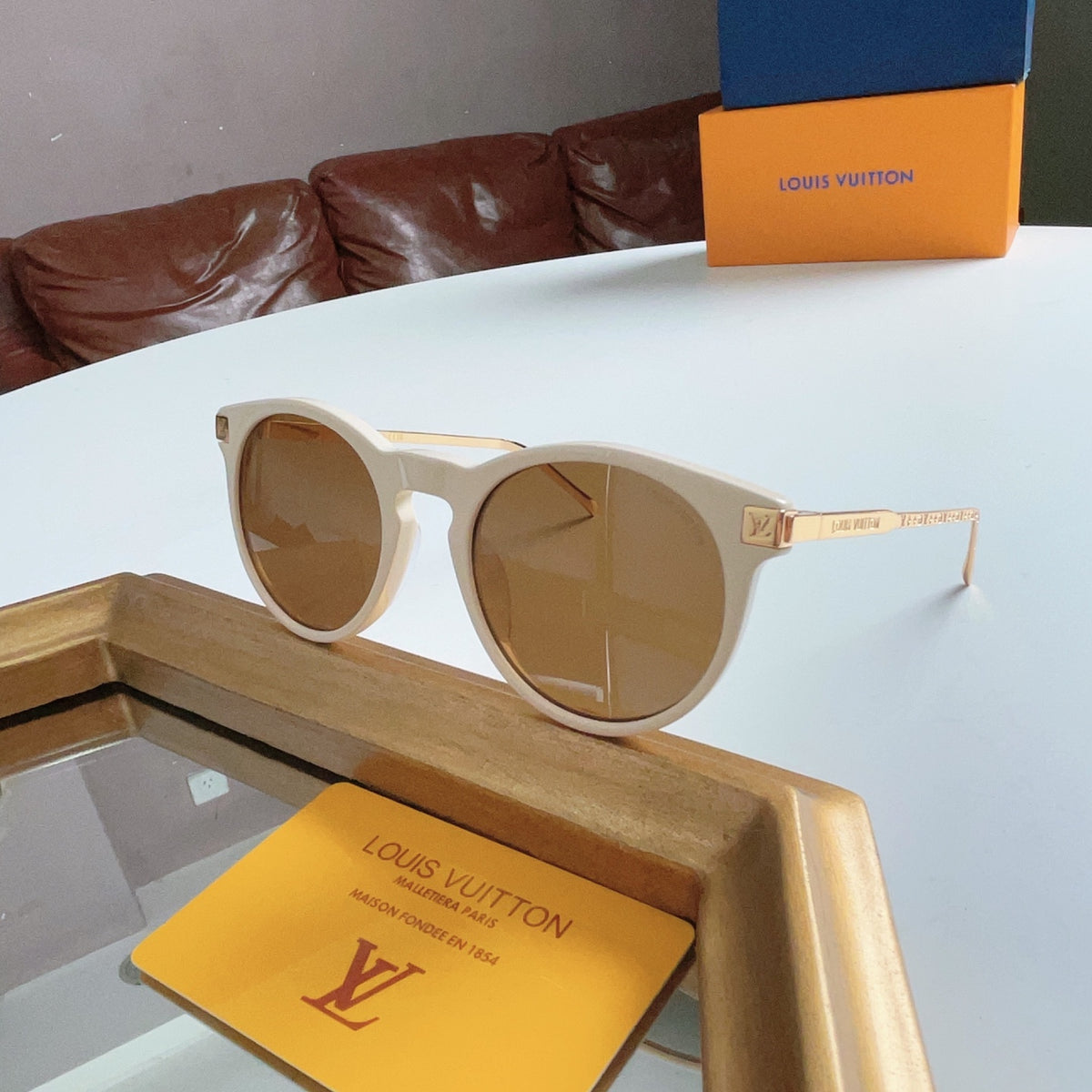 High-quality 6-color stylish round sunglasses