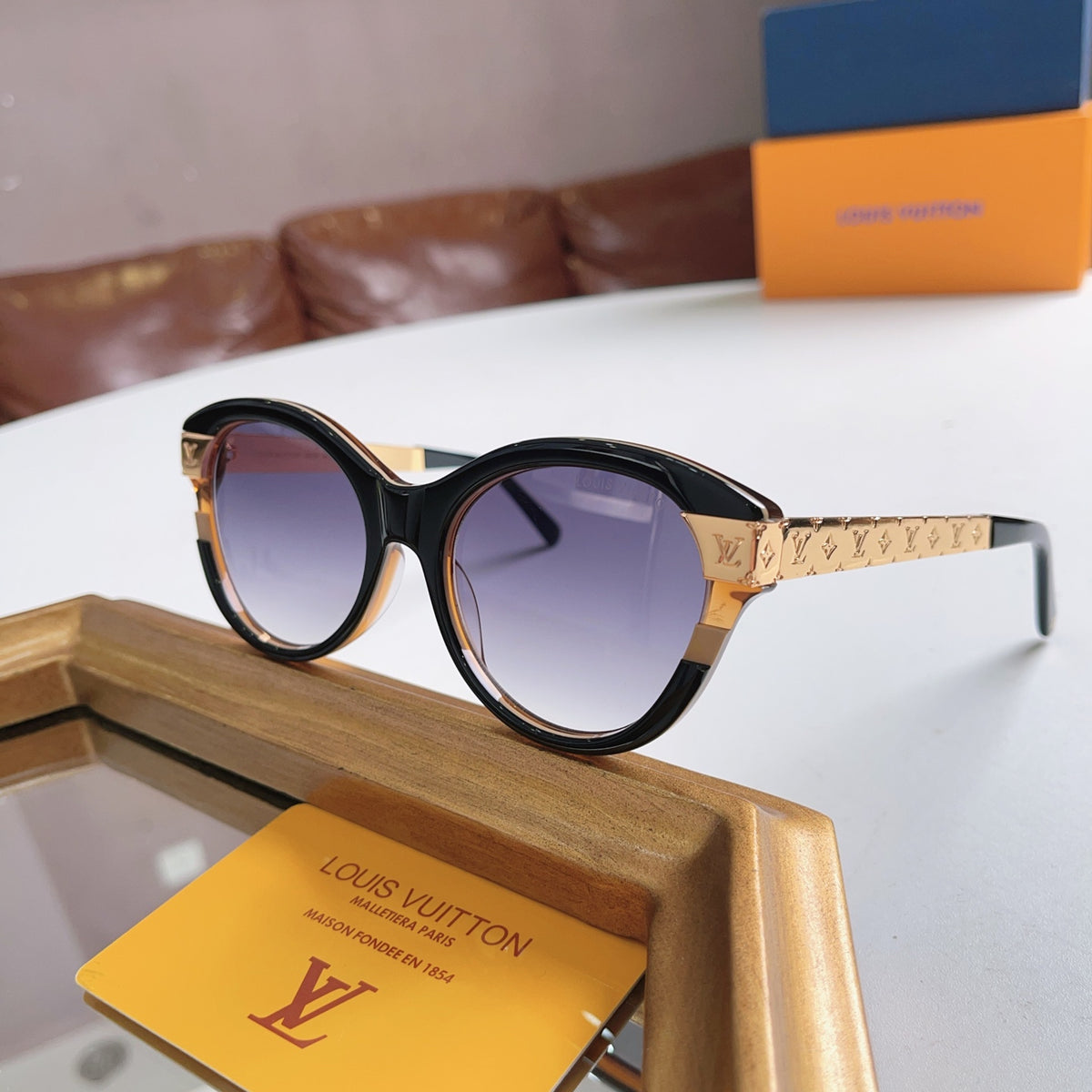 High-quality 8-color stylish round sunglasses