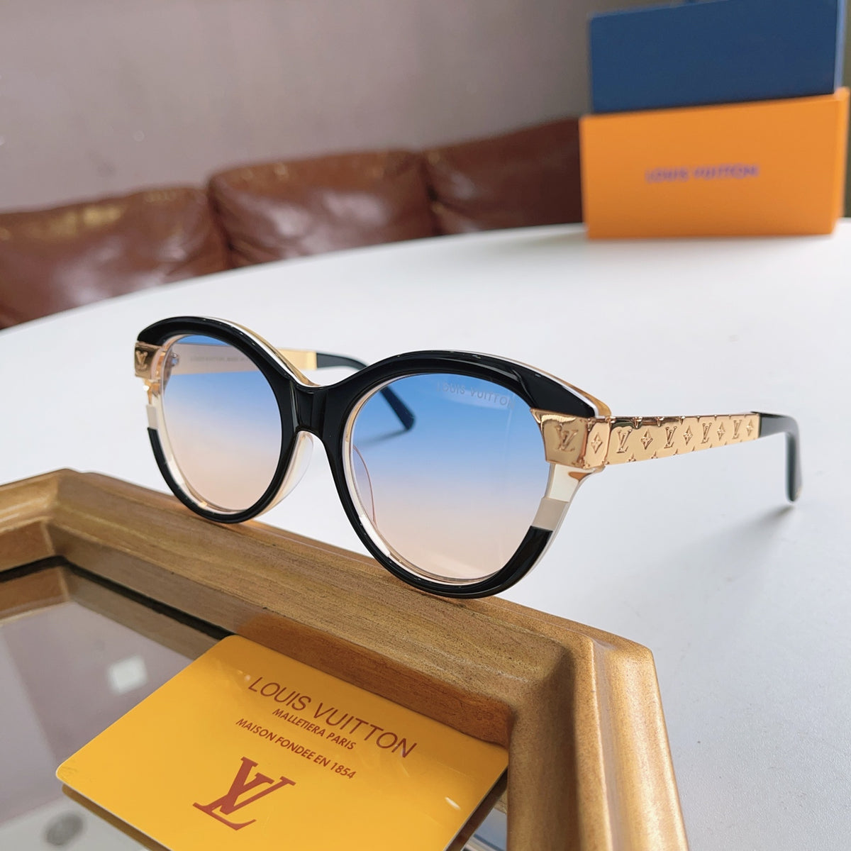 High-quality 8-color stylish round sunglasses