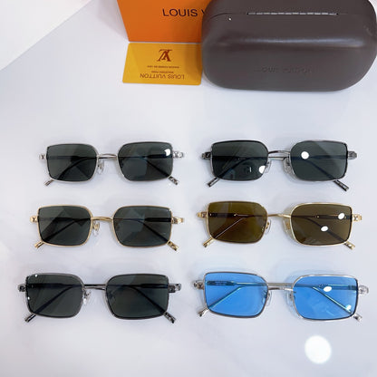 High-quality 6-color stylish square sunglasses