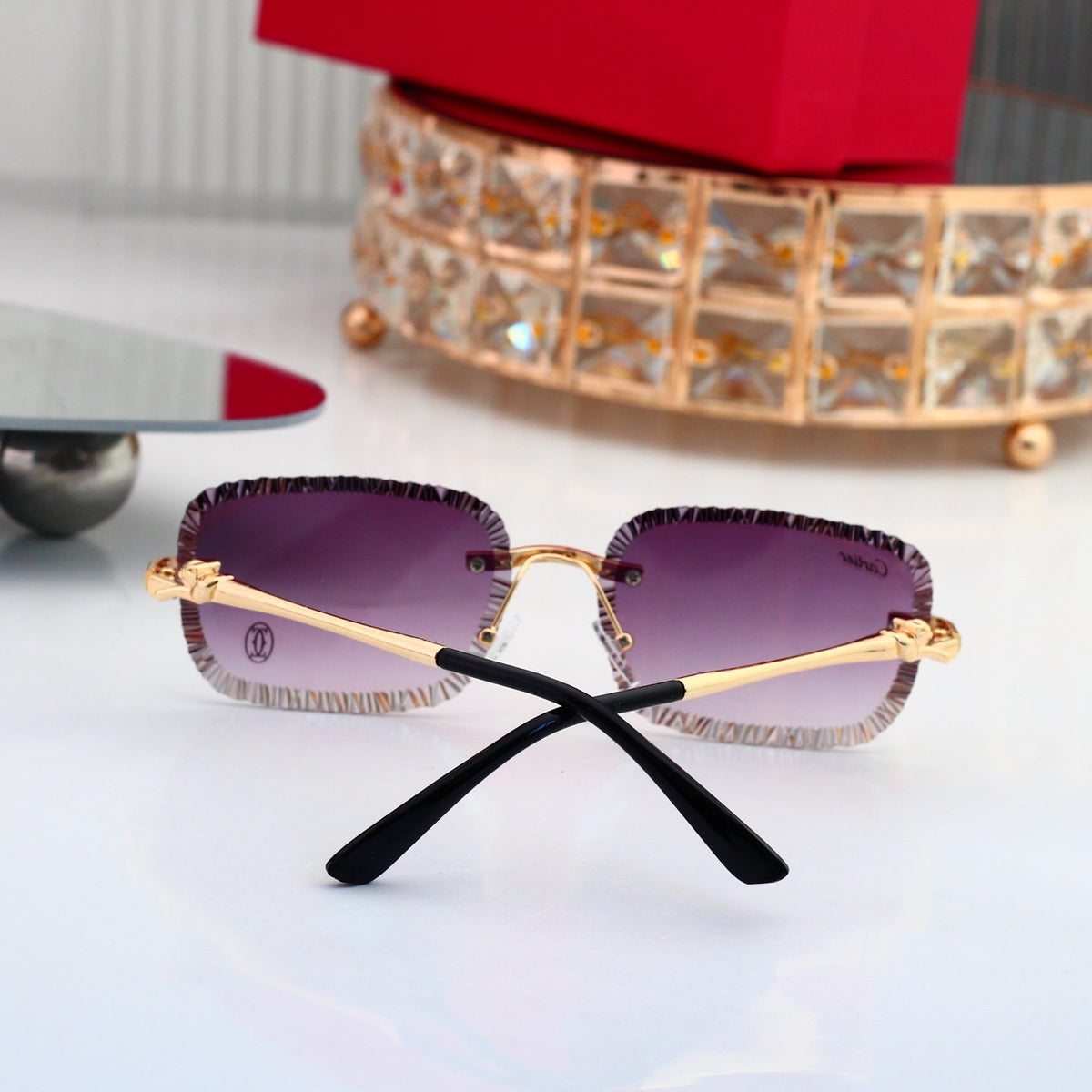 6 Colors Diamond Cut Fashion Sunglasses—00368