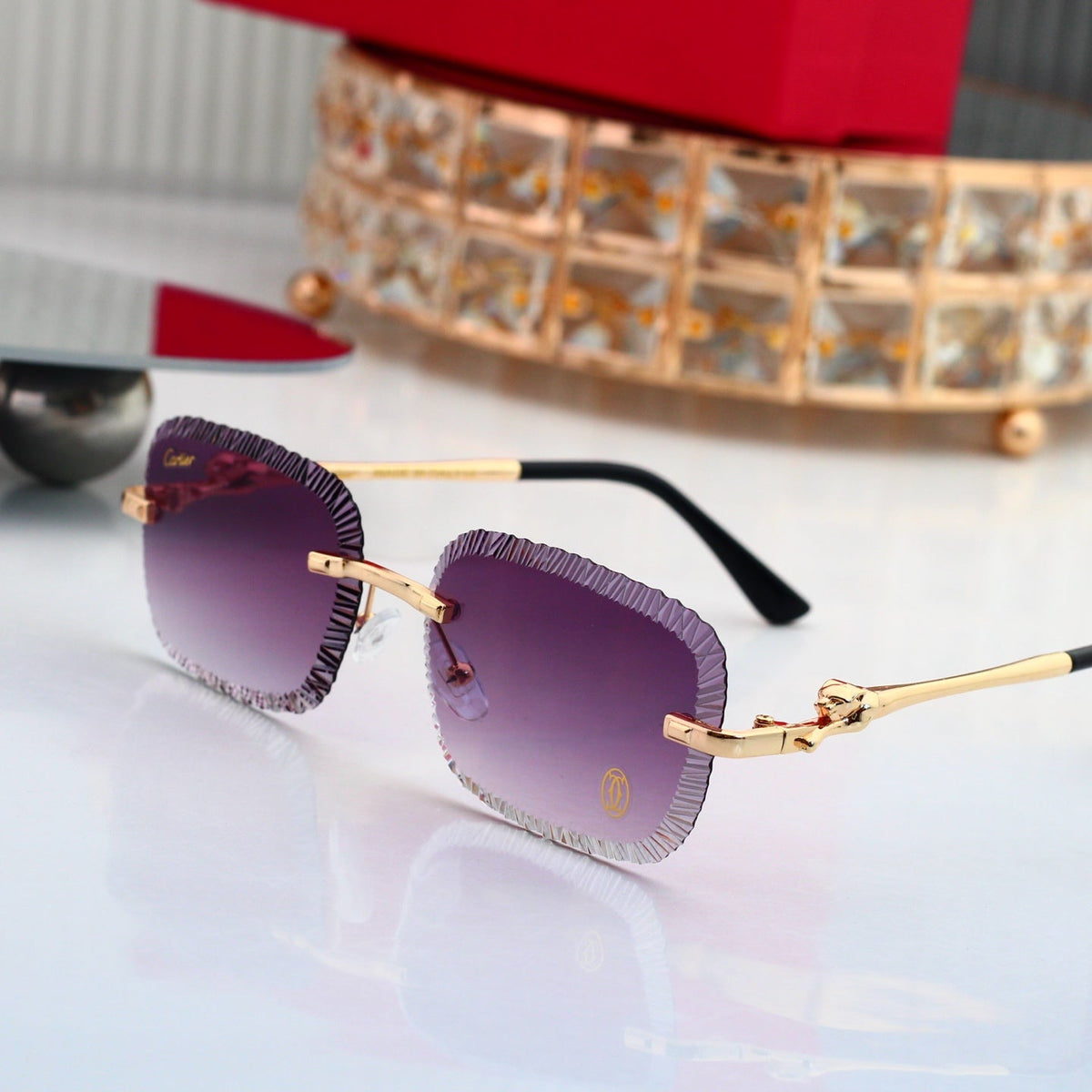 6 Colors Diamond Cut Fashion Sunglasses—00368