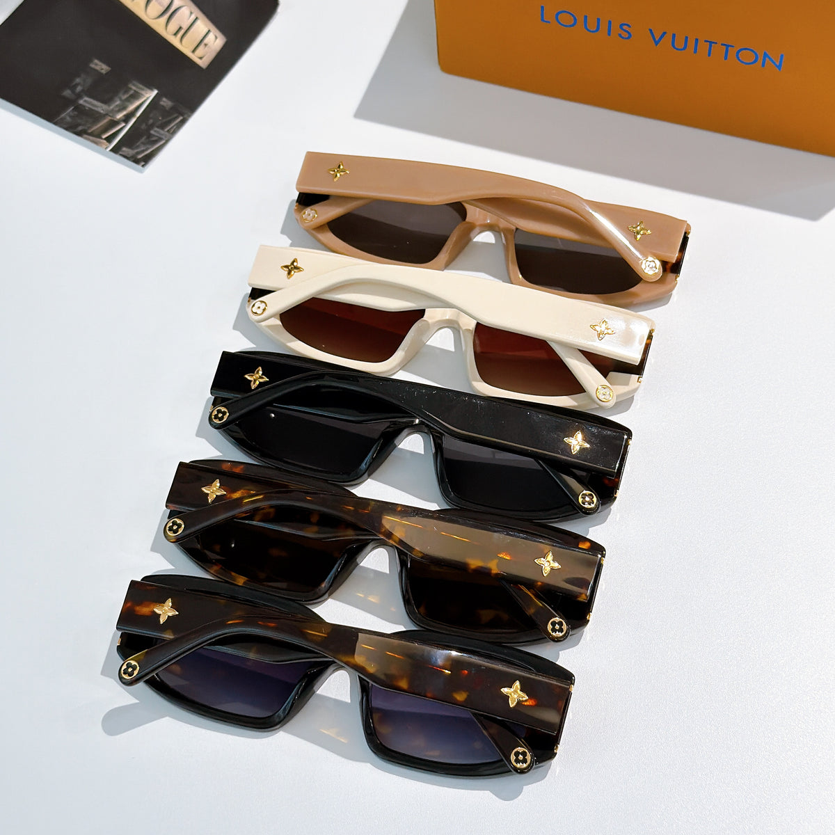 High-quality 5-color stylish square sunglasses