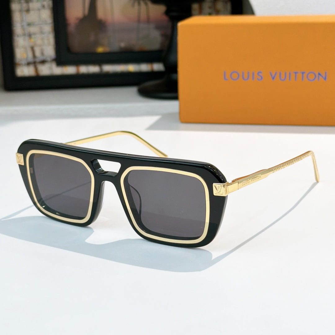 High-quality 6-color stylish square sunglasses