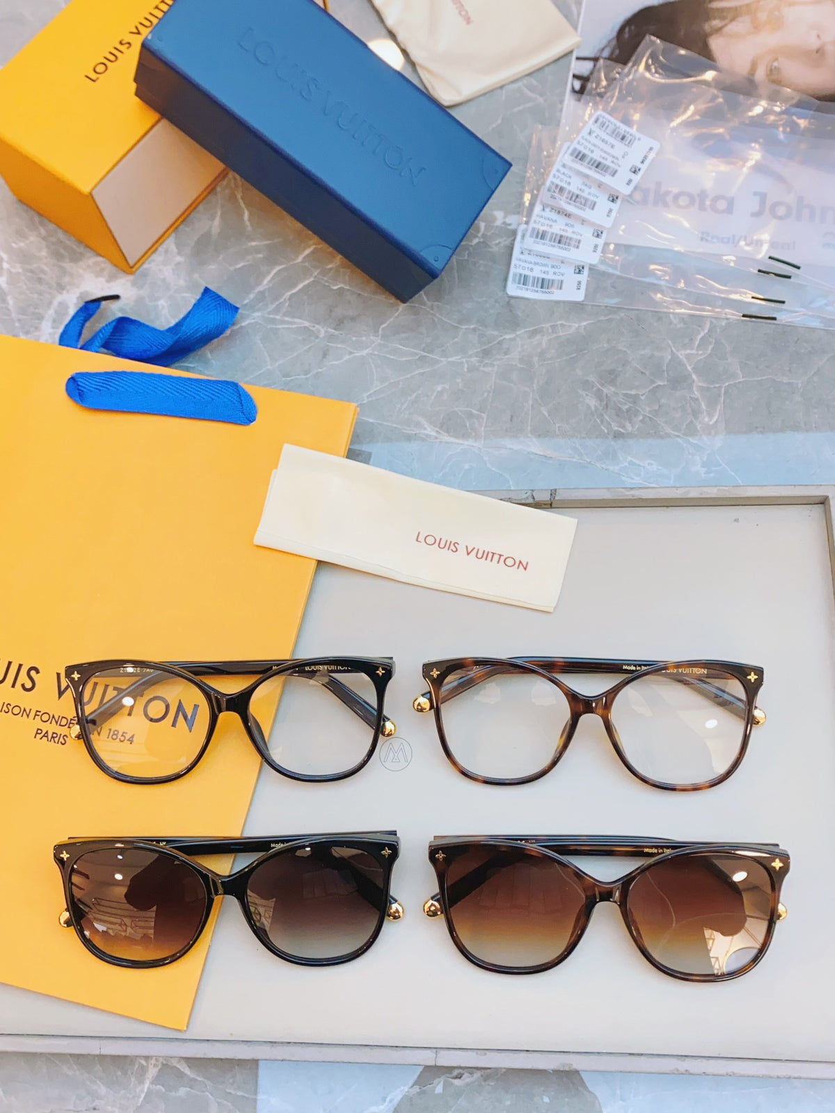 High-quality 4-color stylish round sunglasses