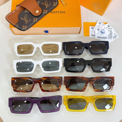 High-quality 8-color stylish square sunglasses