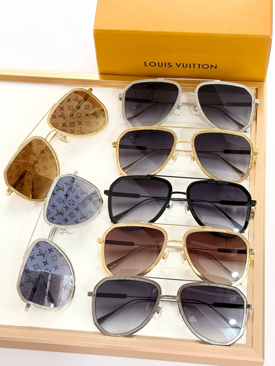 High-quality 7-color stylish round sunglasses